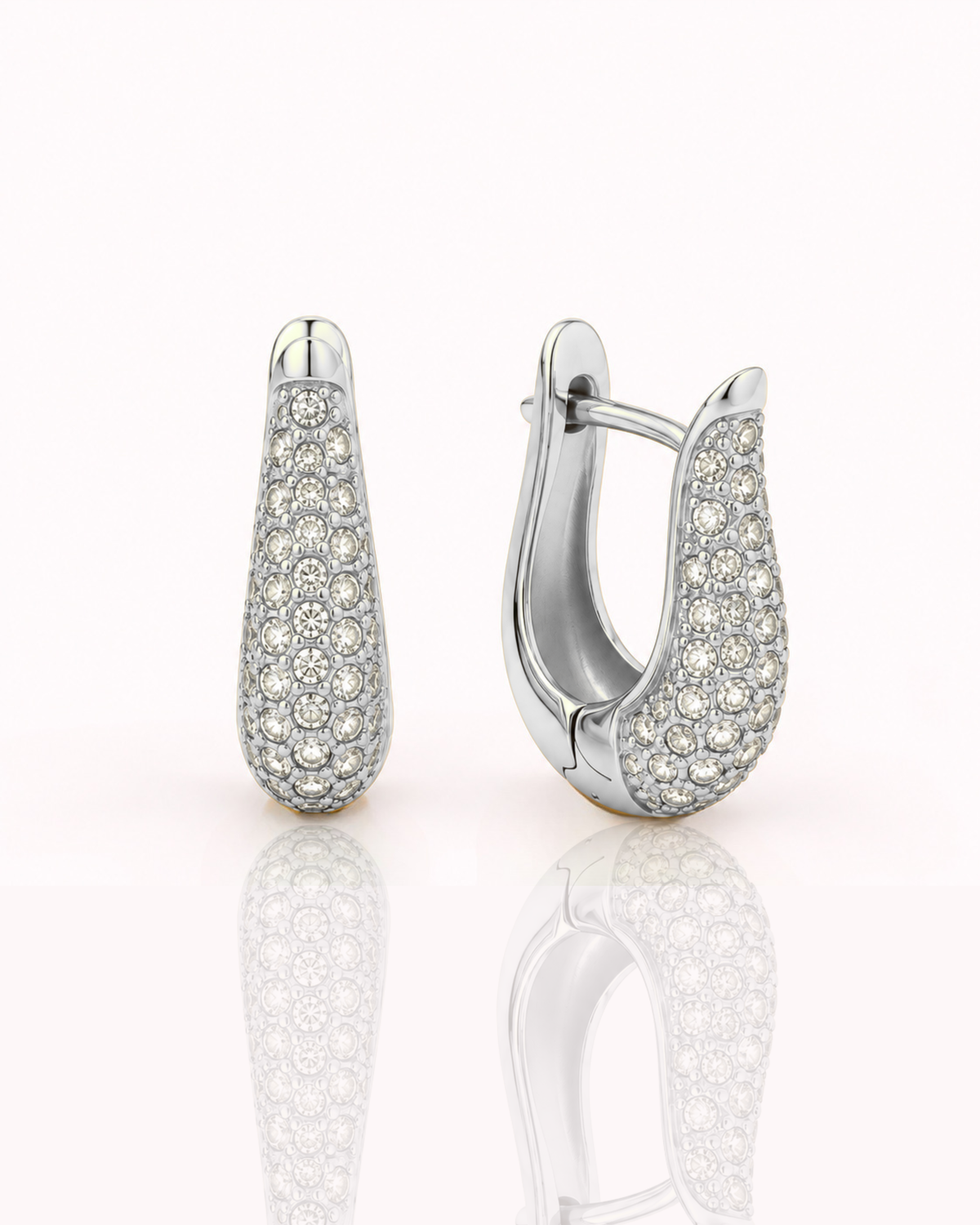 ORECCHINI DROP PAVÉ