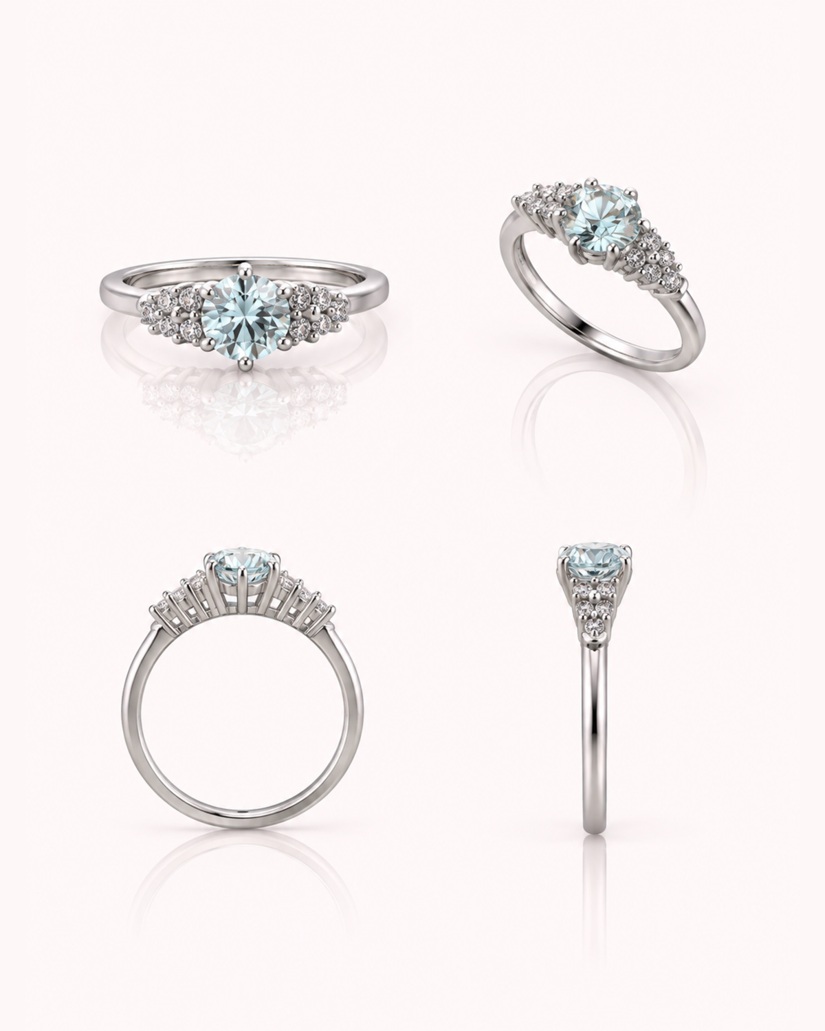 Anello Solitario Moissanite
