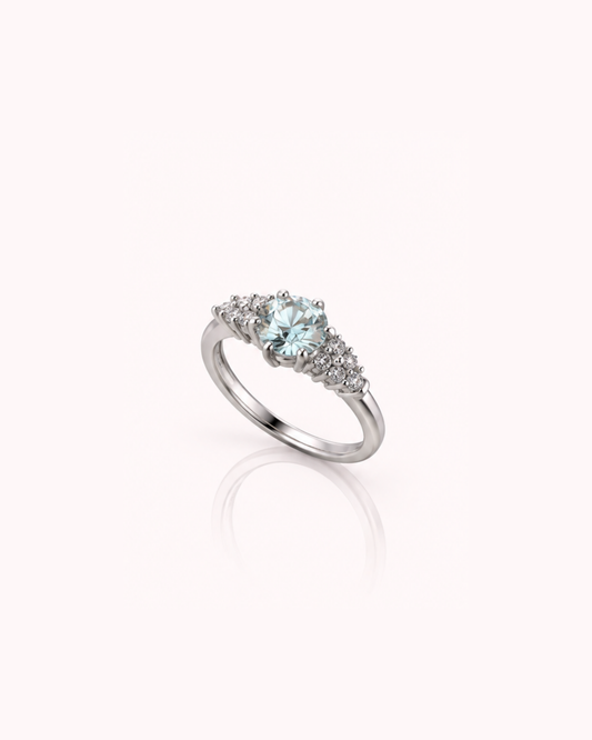 Anello Solitario Moissanite