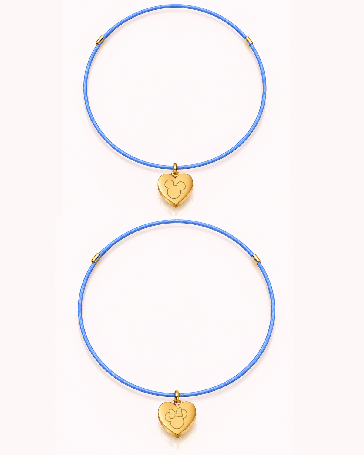 Collana Cuore Double Face Topolino & Minnie