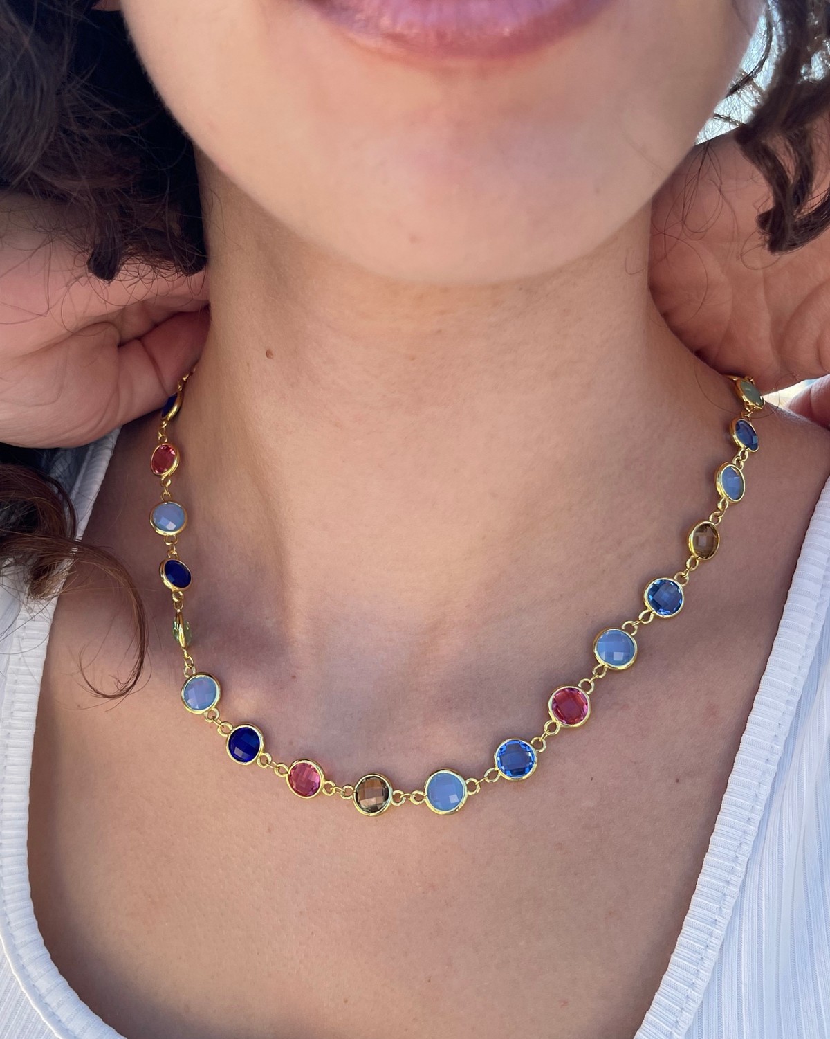 Collana cristalli Multicolor