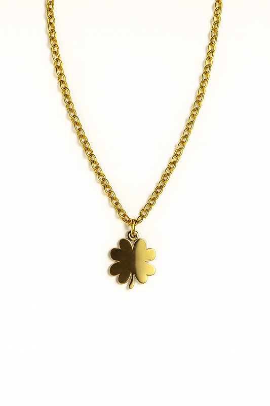 Collana quadrifoglio della fortuna