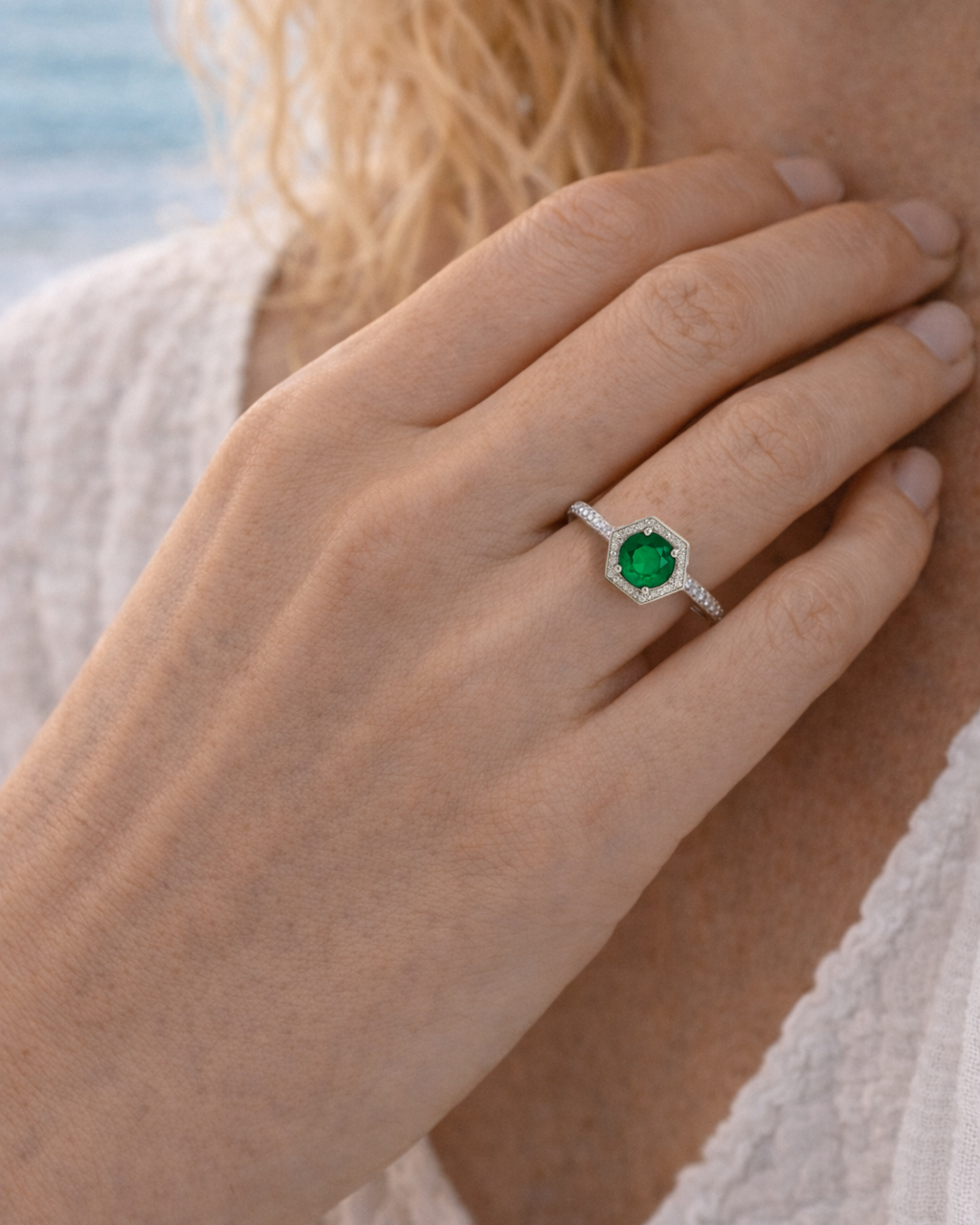 Anello Aura verde