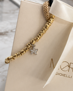 Bracciale con pepite e stella