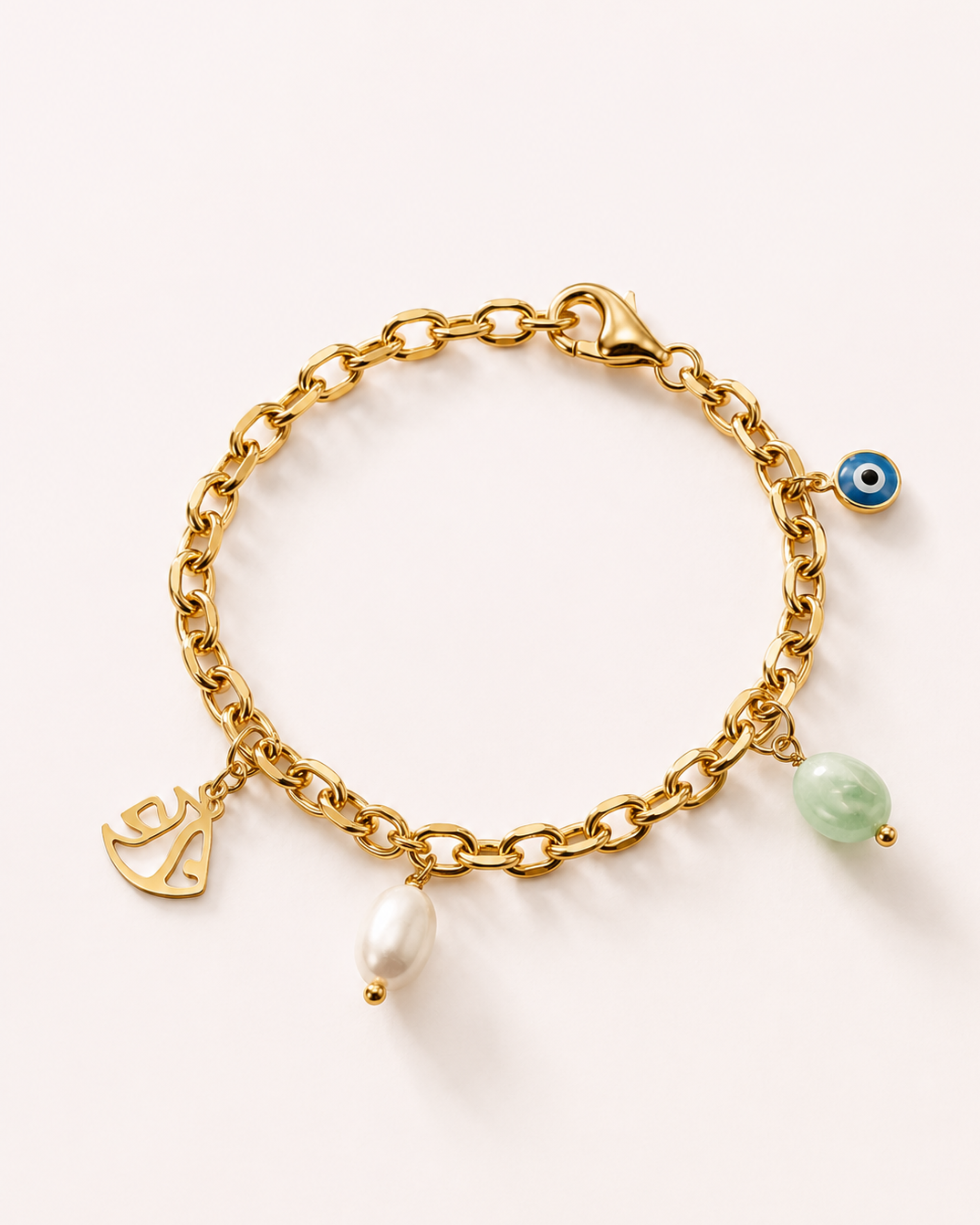Bracciale pesciolino e ciondoli