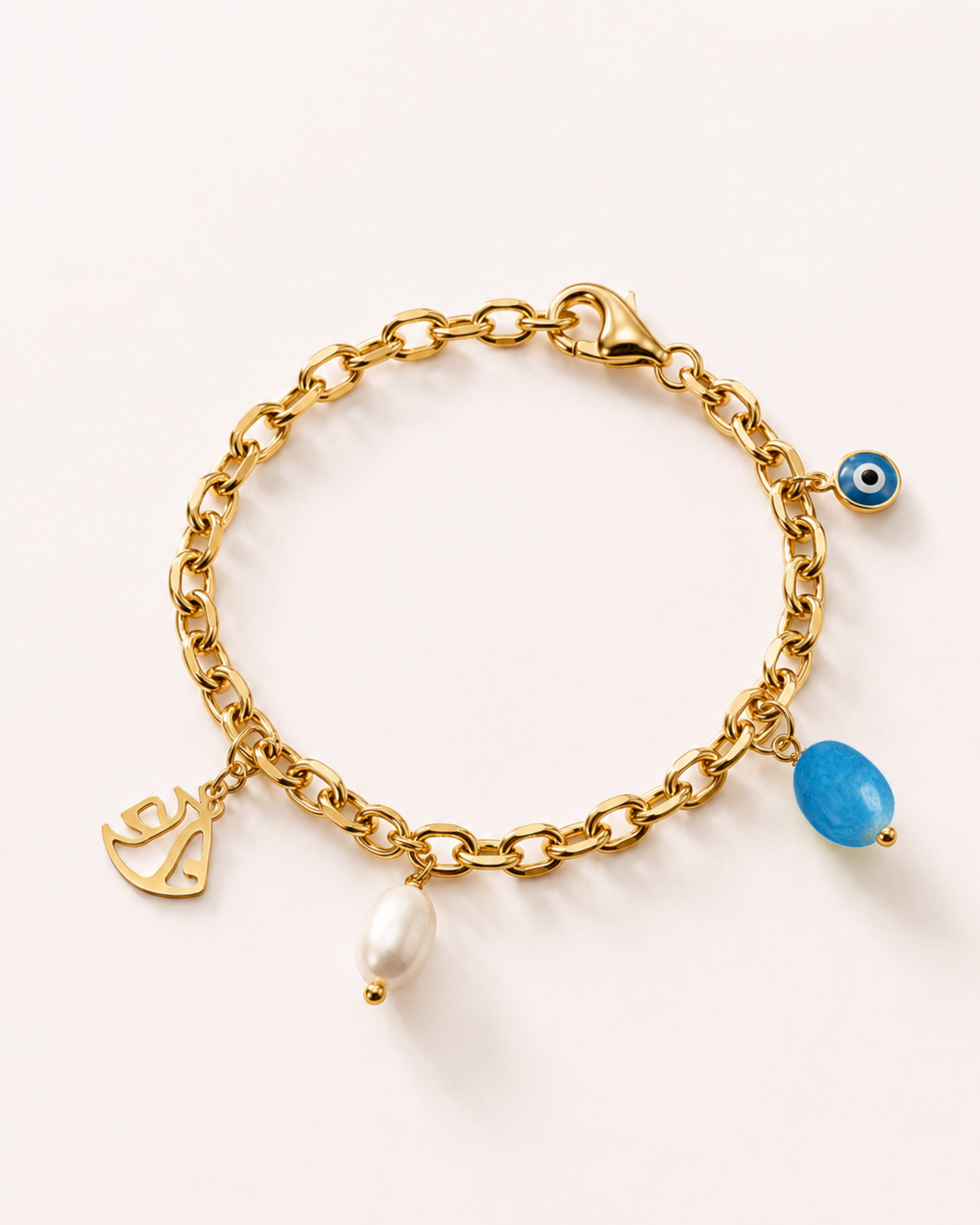 Bracciale pesciolino e ciondoli