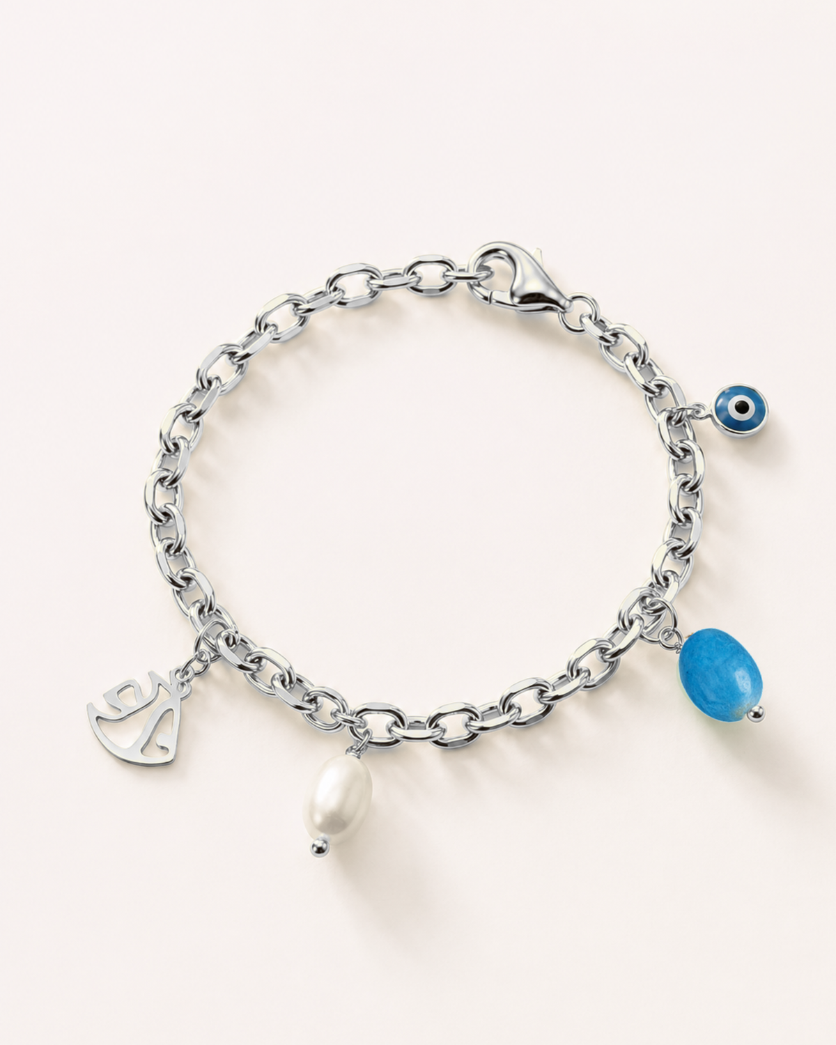 Bracciale pesciolino e ciondoli