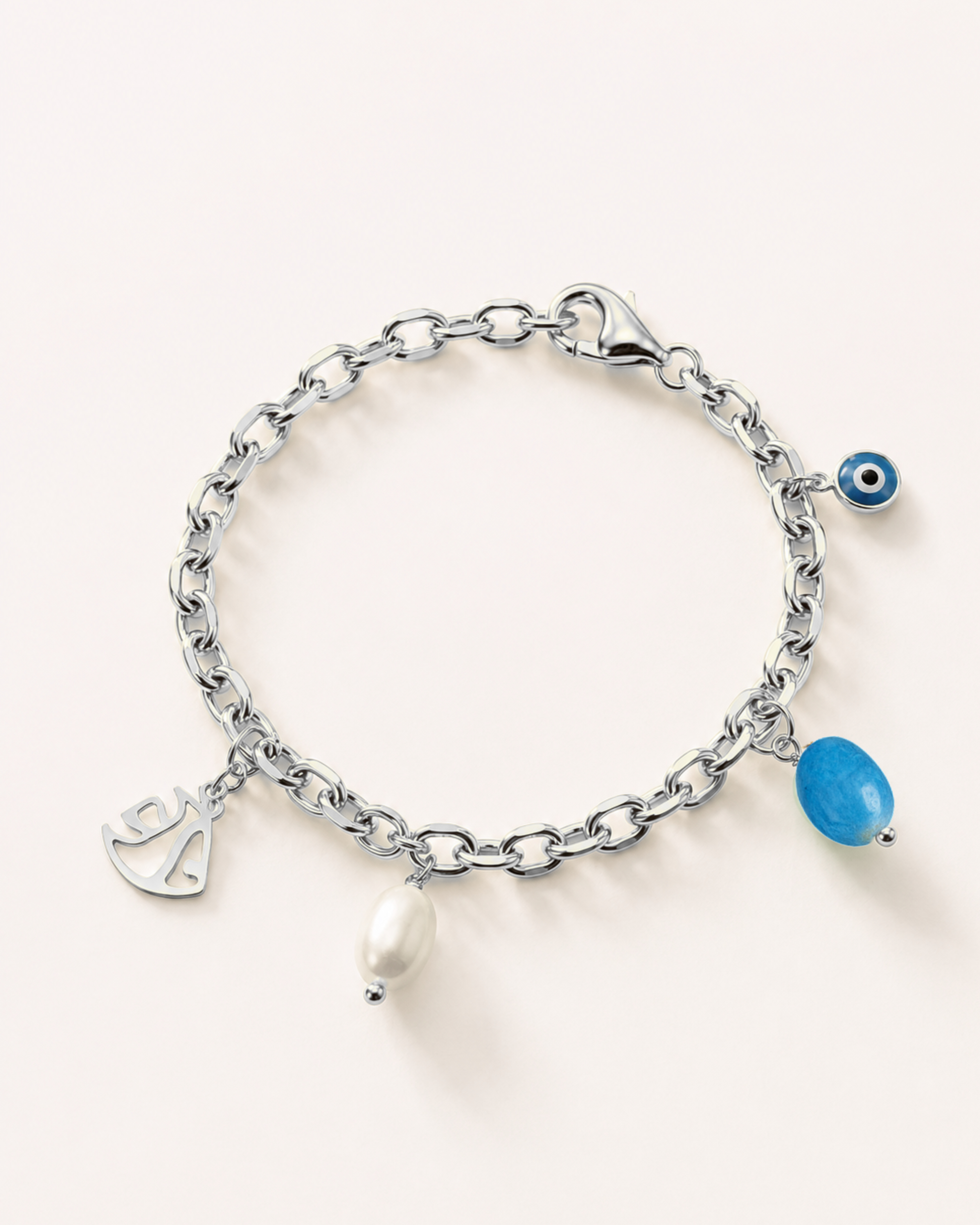 Bracciale pesciolino e ciondoli