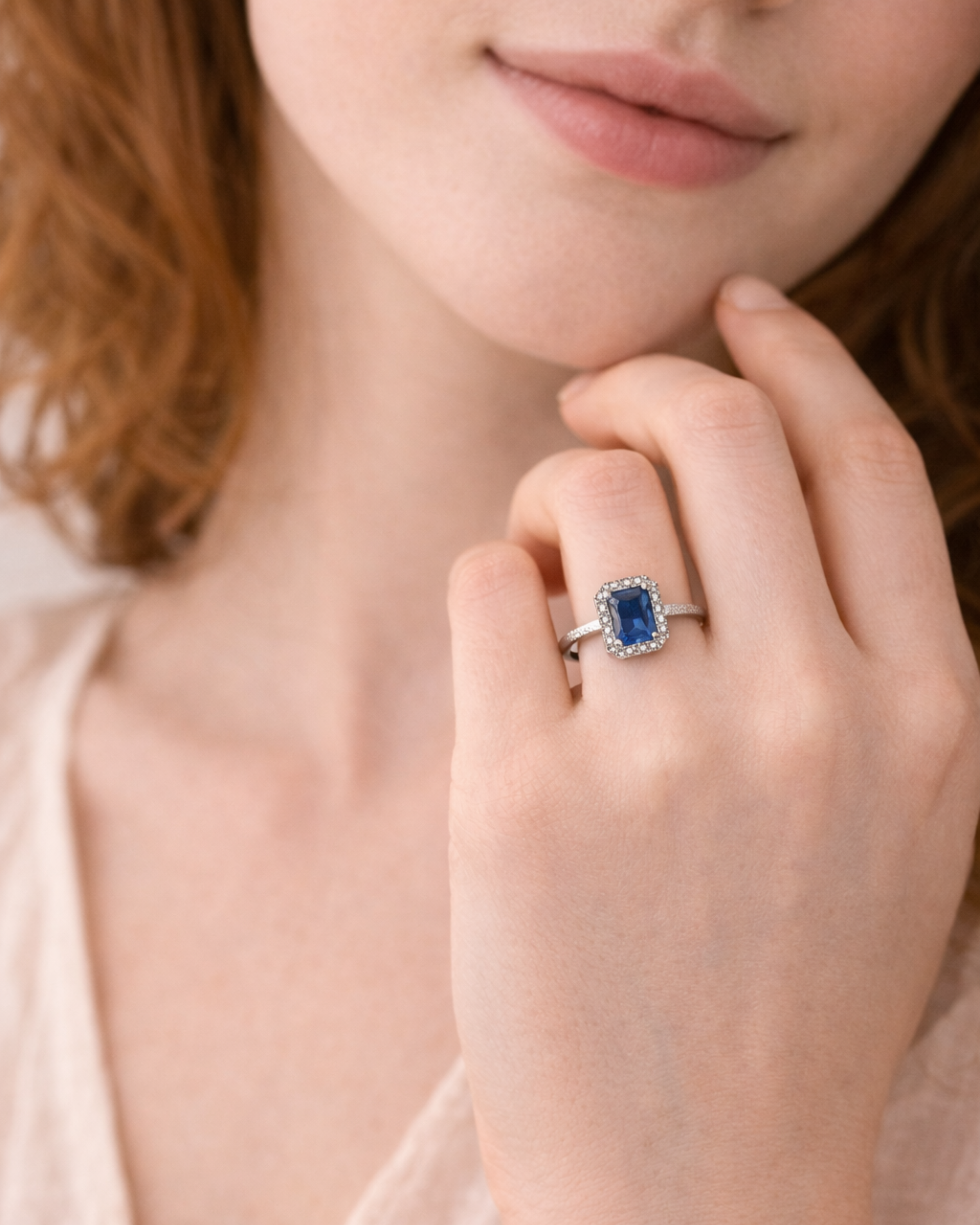 Anello Crystal blue