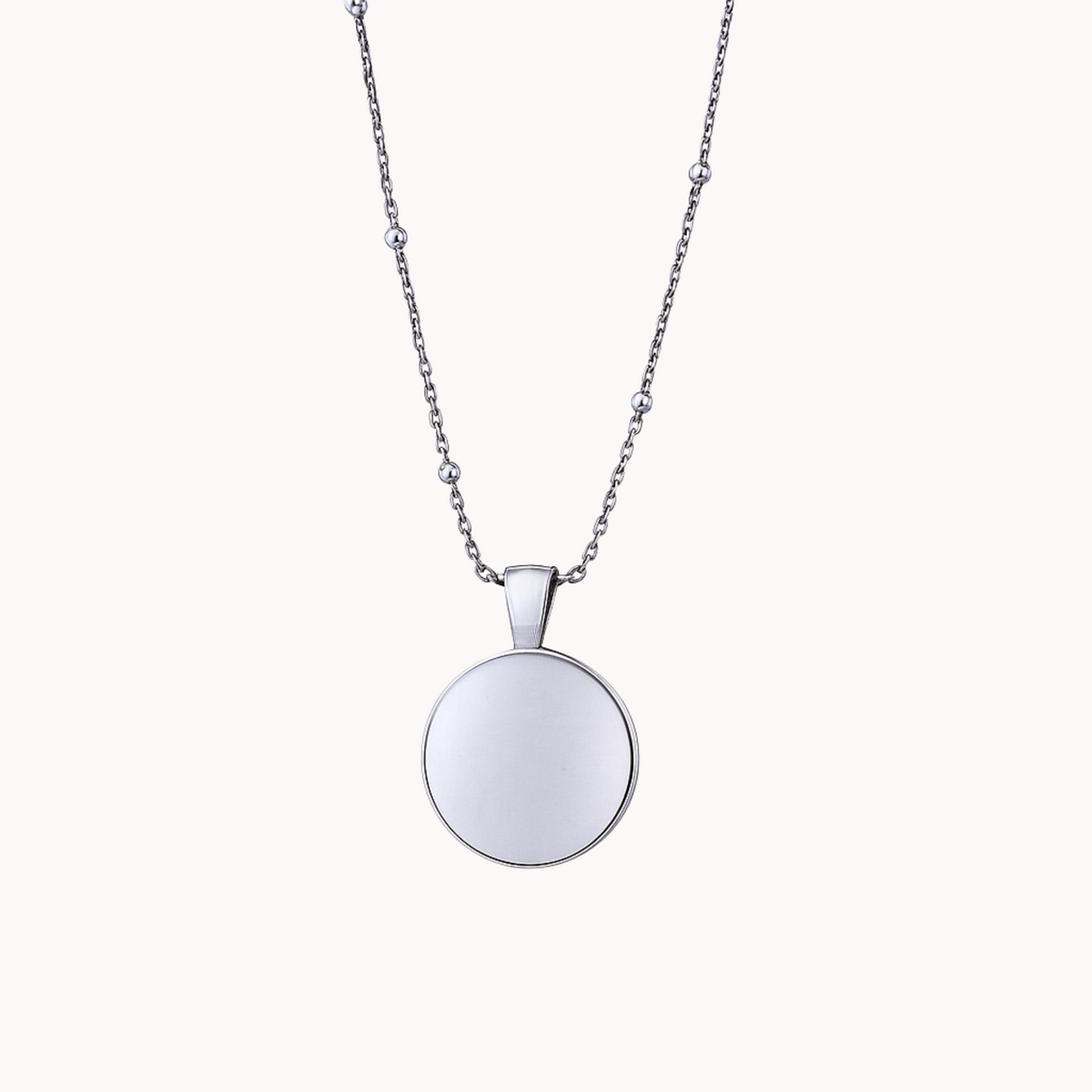 Collana medaglia tonda personalizzabile