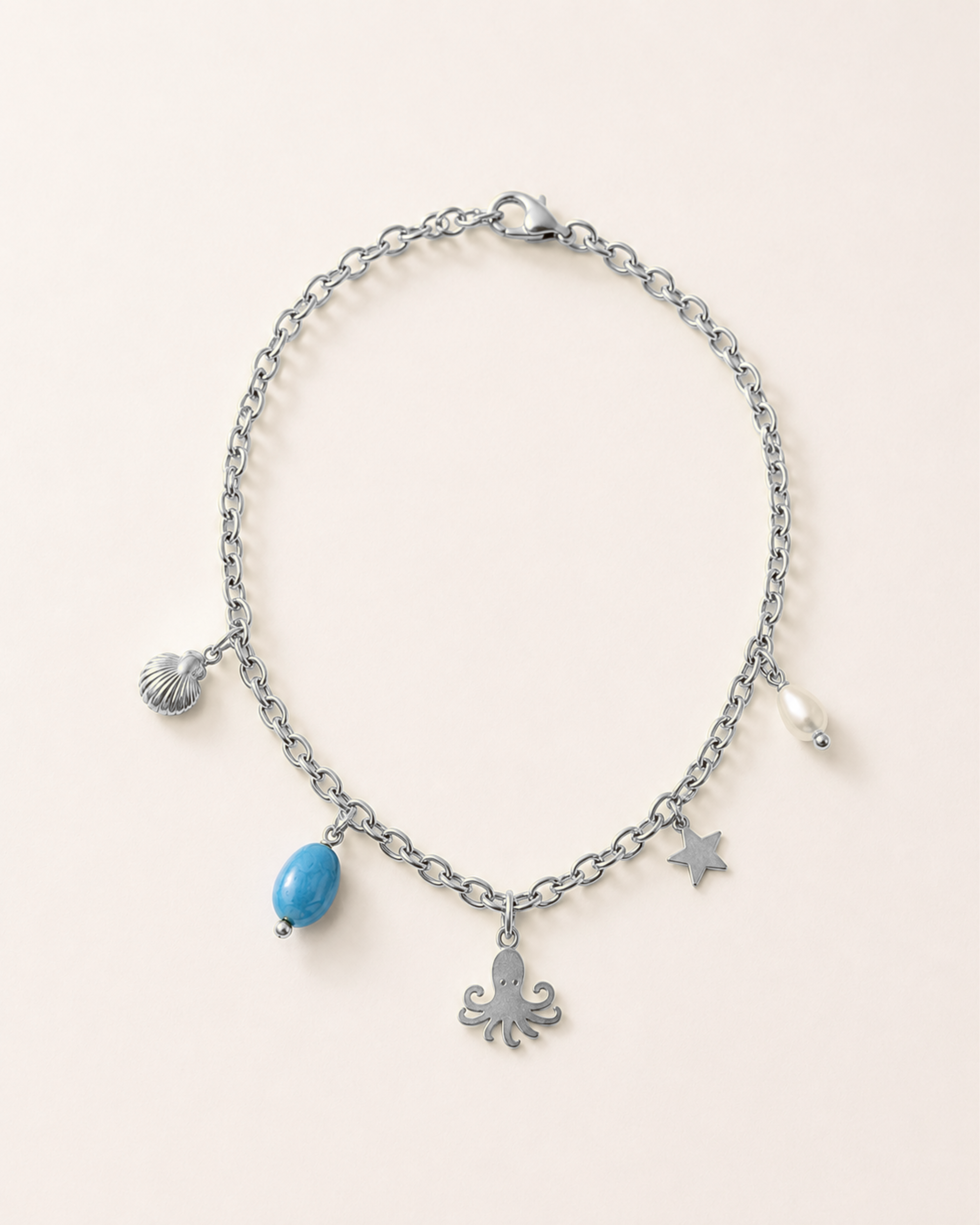 Collana polipetto e ciondoli