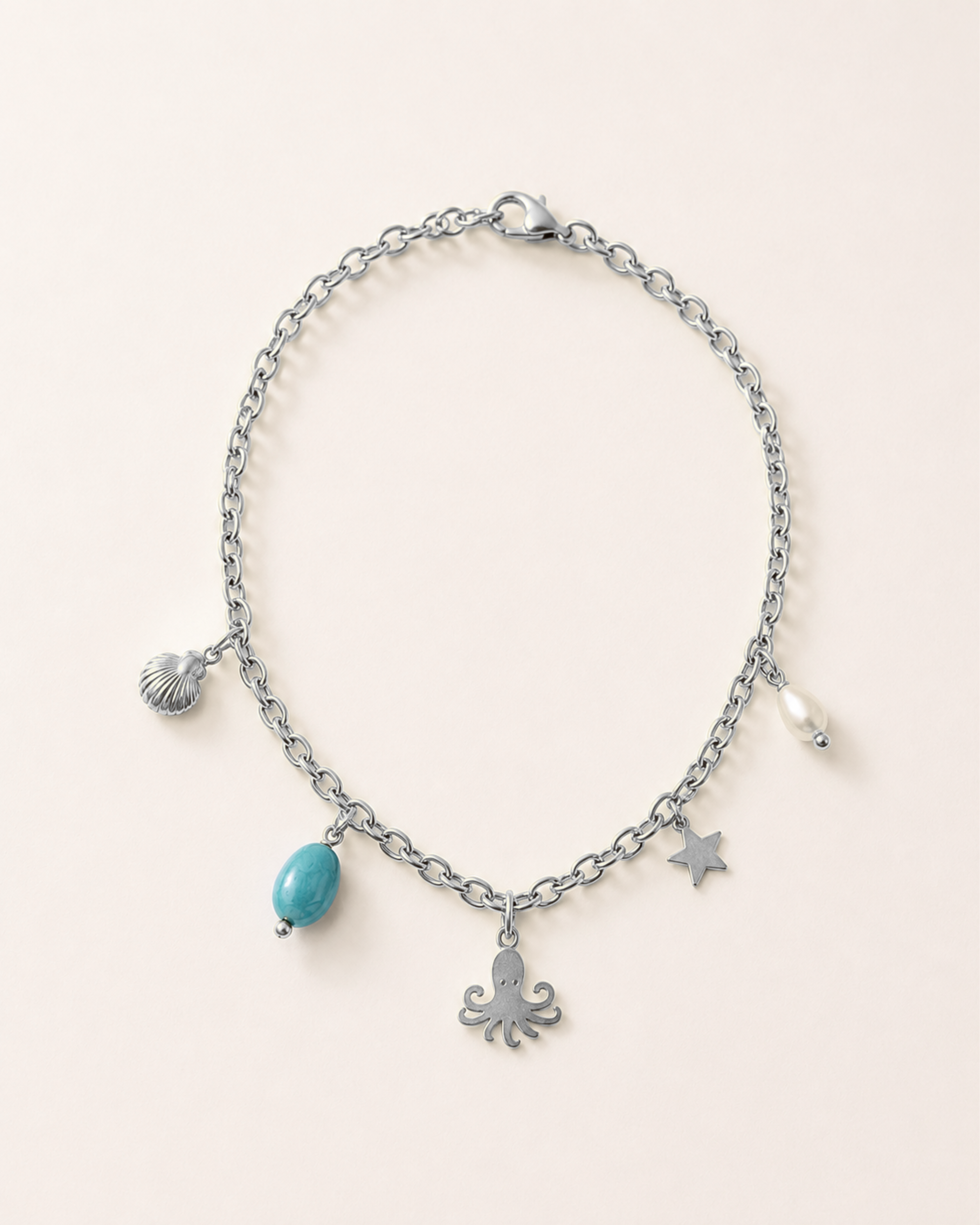 Collana polipetto e ciondoli