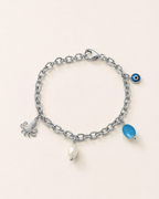 Bracciale polipetto e ciondoli