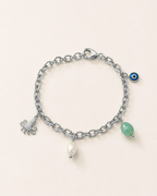 Bracciale polipetto e ciondoli