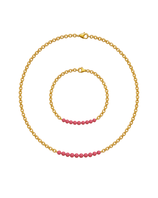 Collana e bracciale Isulea