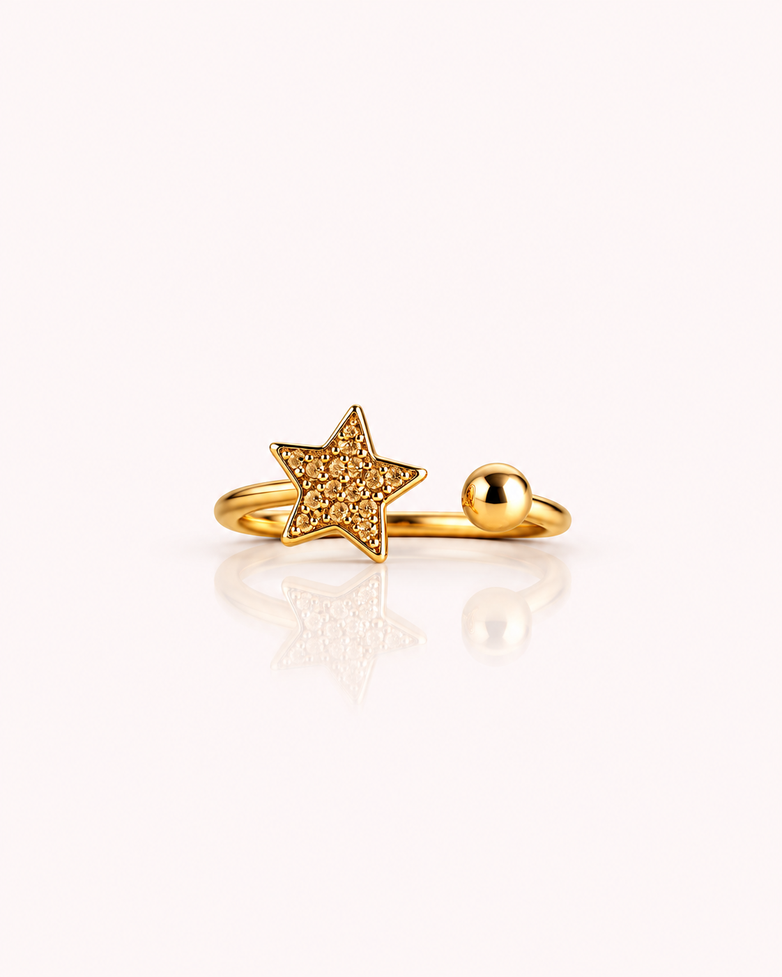 ANELLO CUORE O STELLA PAVÉ ZIRCONI