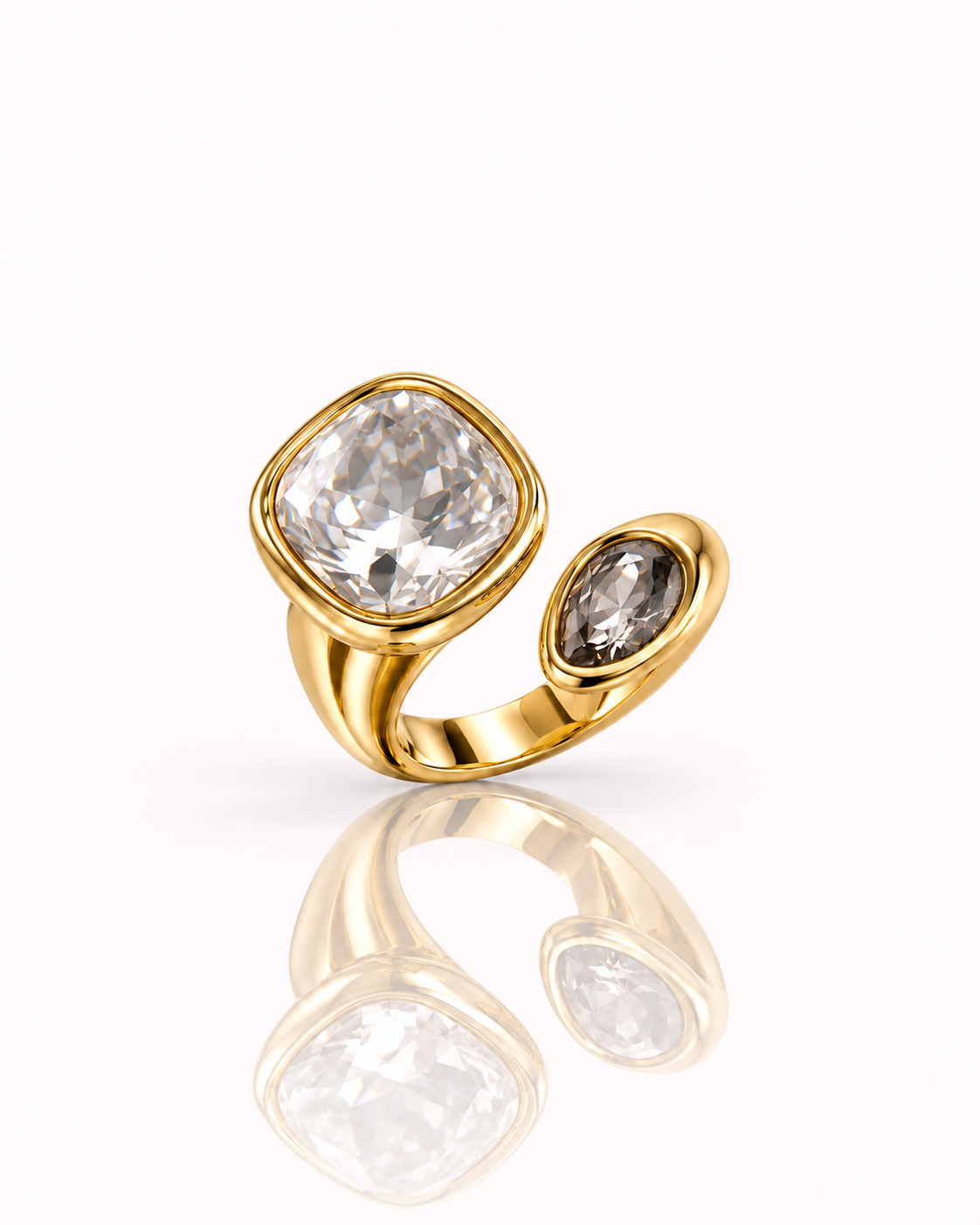 Anello Contrarié Cristalli Ghiaccio