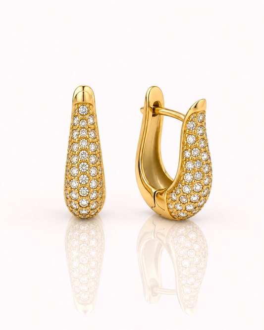 Orecchini Drop Pavé