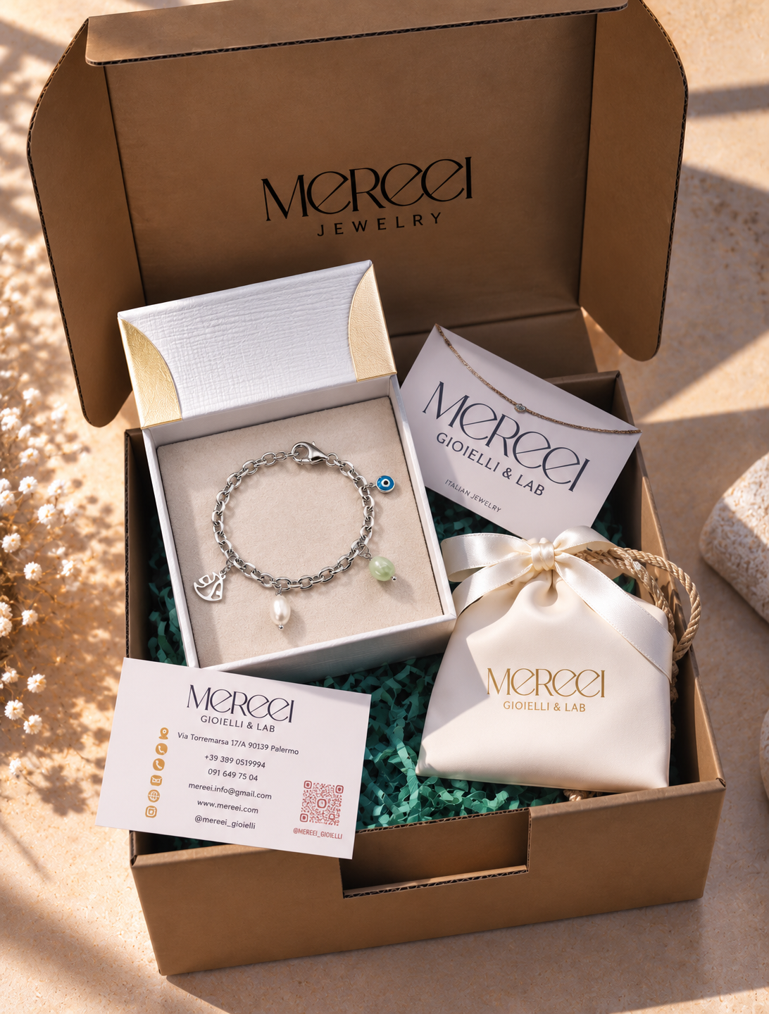 Bracciale pesciolino e ciondoli