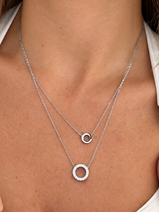 Collana due cerchi
