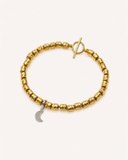 Bracciale con petite e mezzaluna