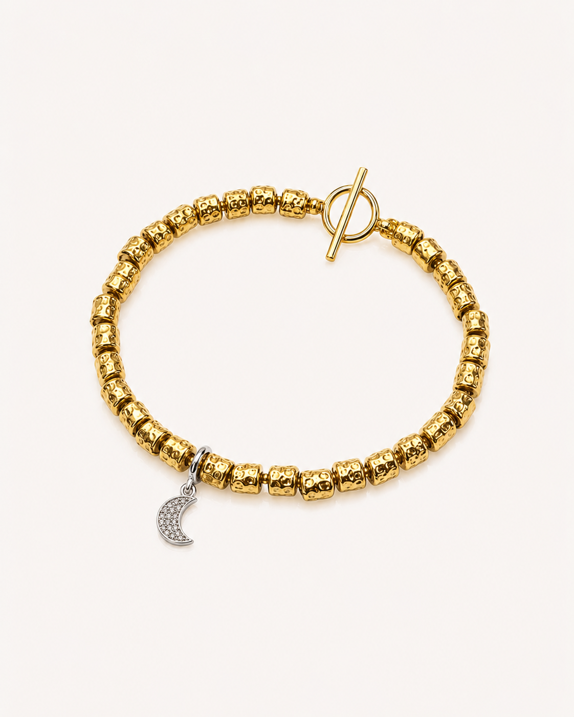 Bracciale con petite e mezzaluna