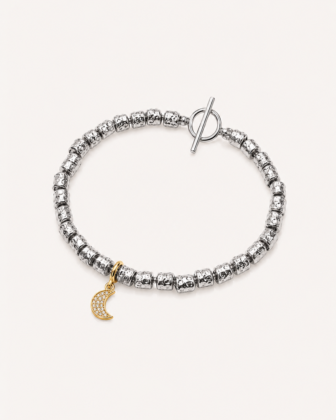 Bracciale con petite e mezzaluna