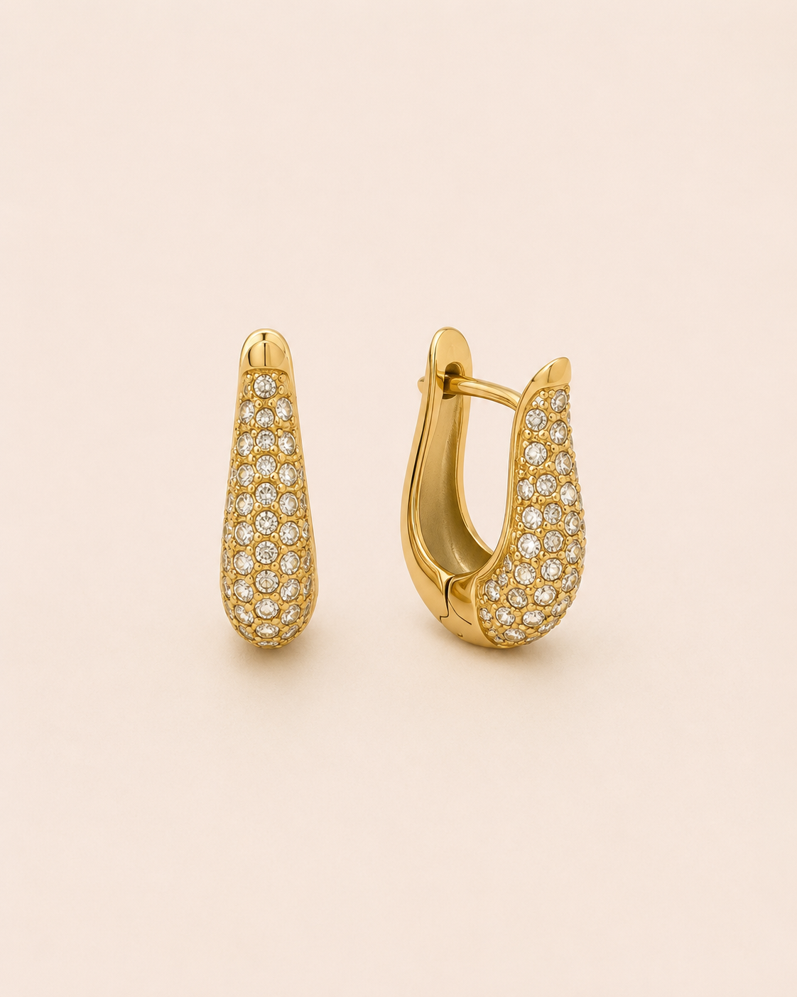 Orecchini Drop Pavé