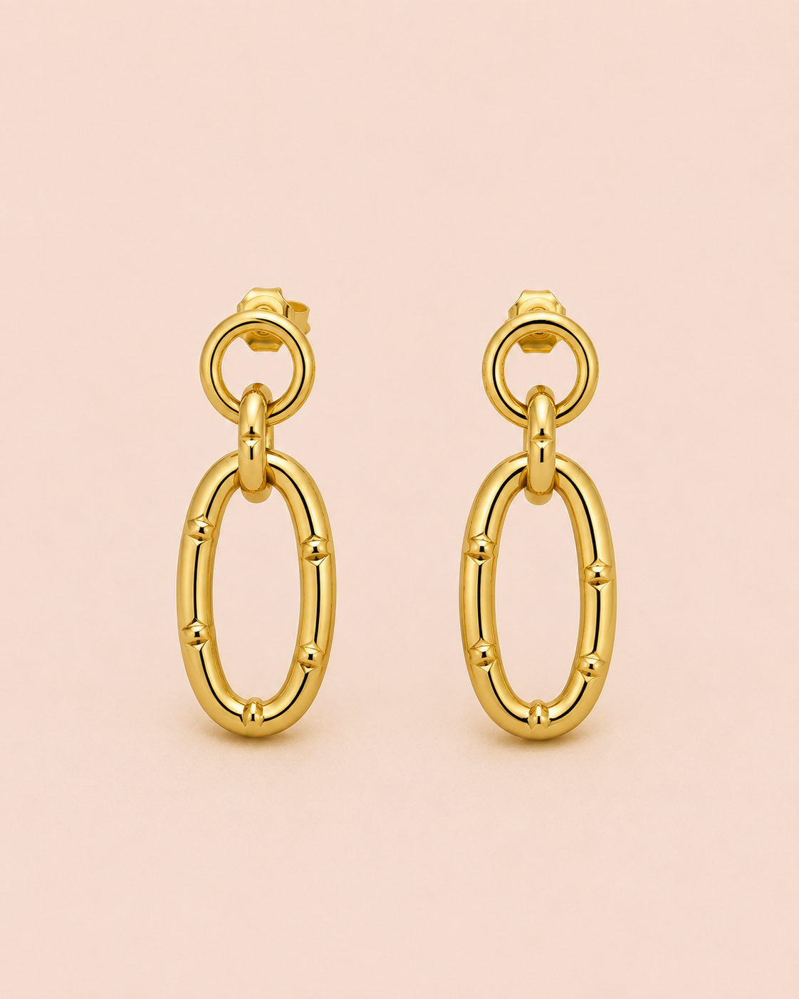 Orecchini Double Link