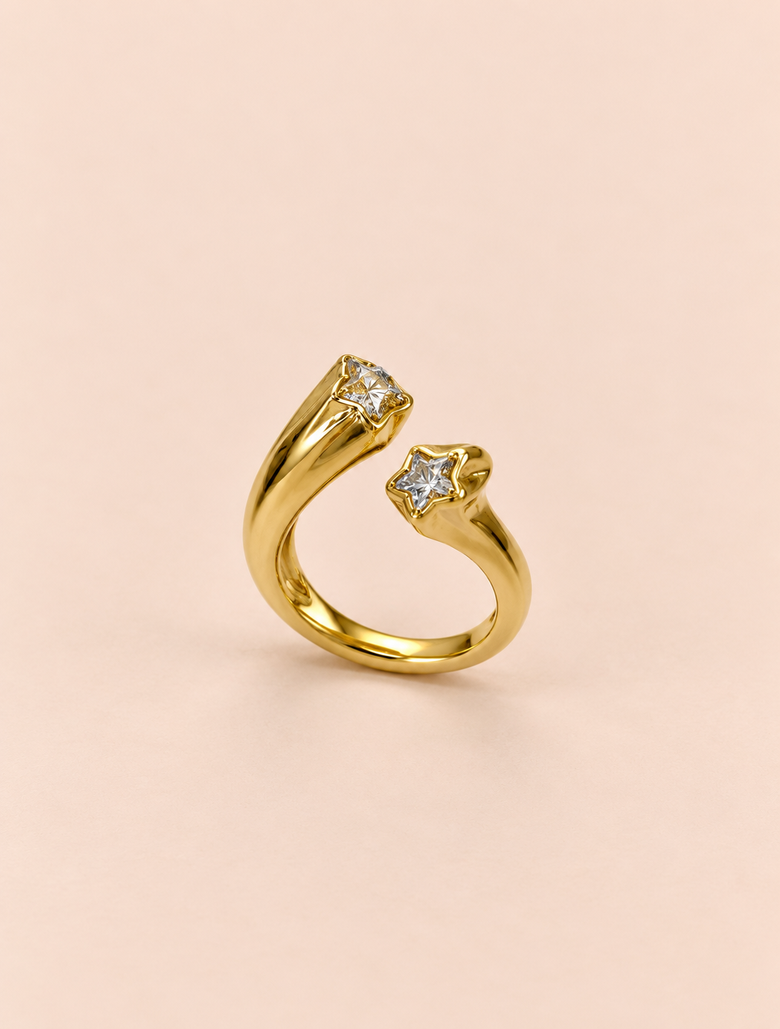 Anello Doppia Stella