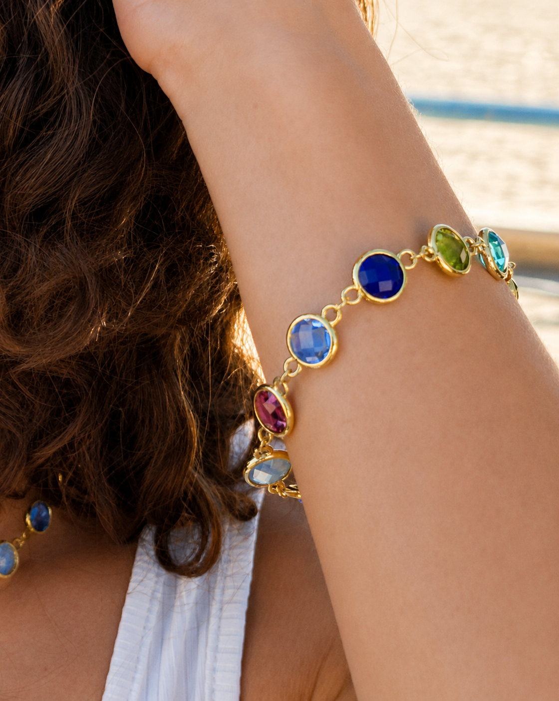 Bracciale cristalli Multicolor