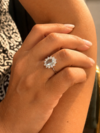 Anello a cestino azzurro