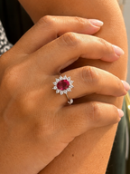Anello a cestino Fiore di luce