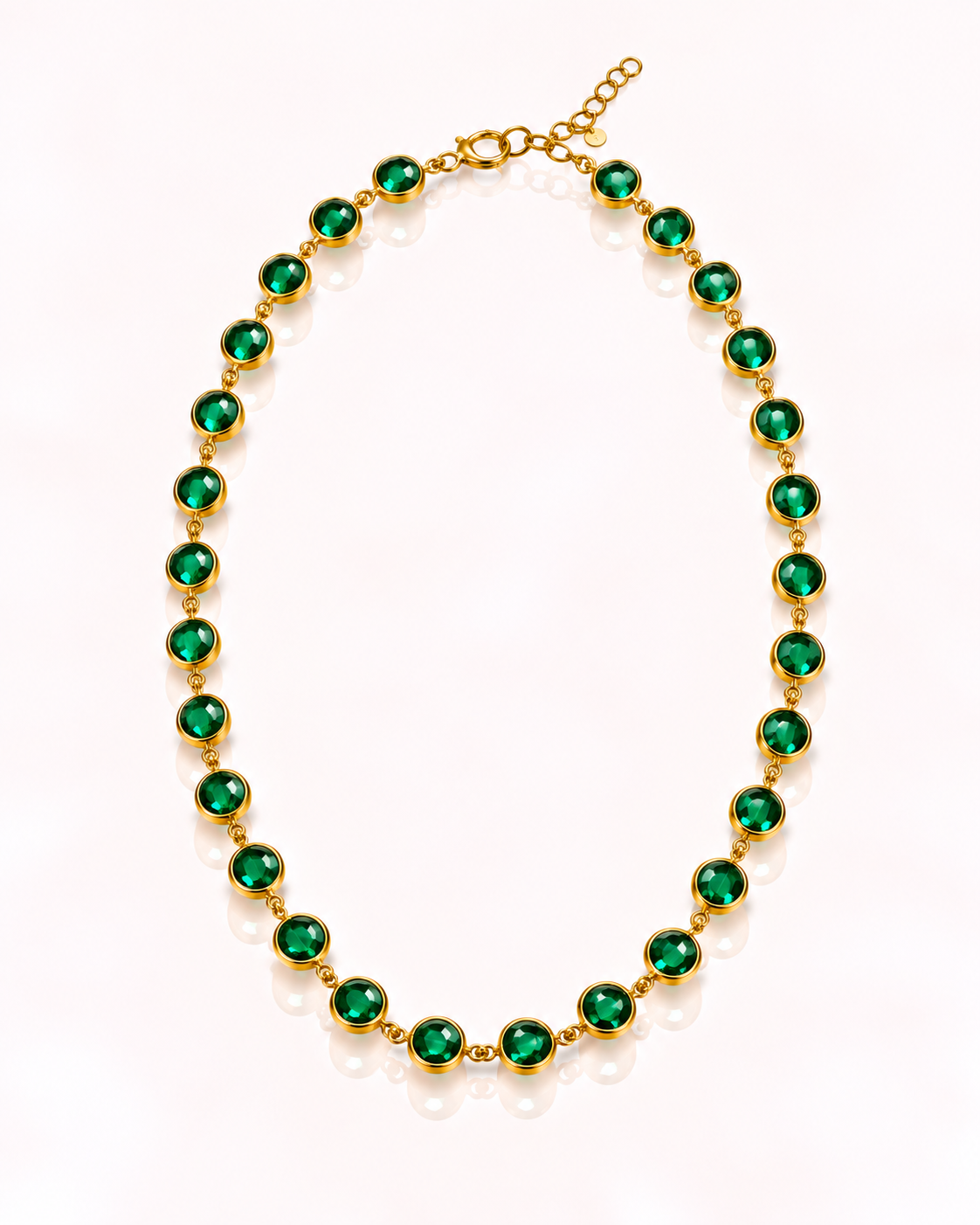 Collana cristalli verdi