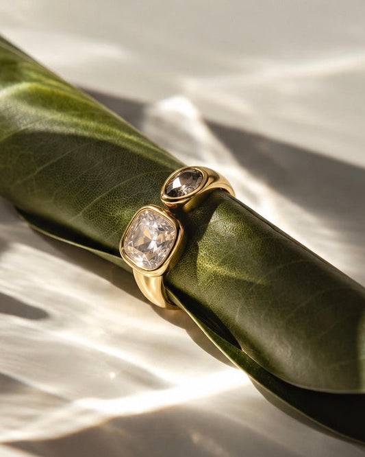 Anello Contrarié Cristalli Ghiaccio