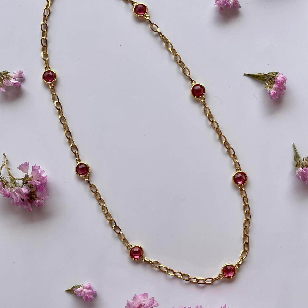 GOCCE DI ROSA•collana