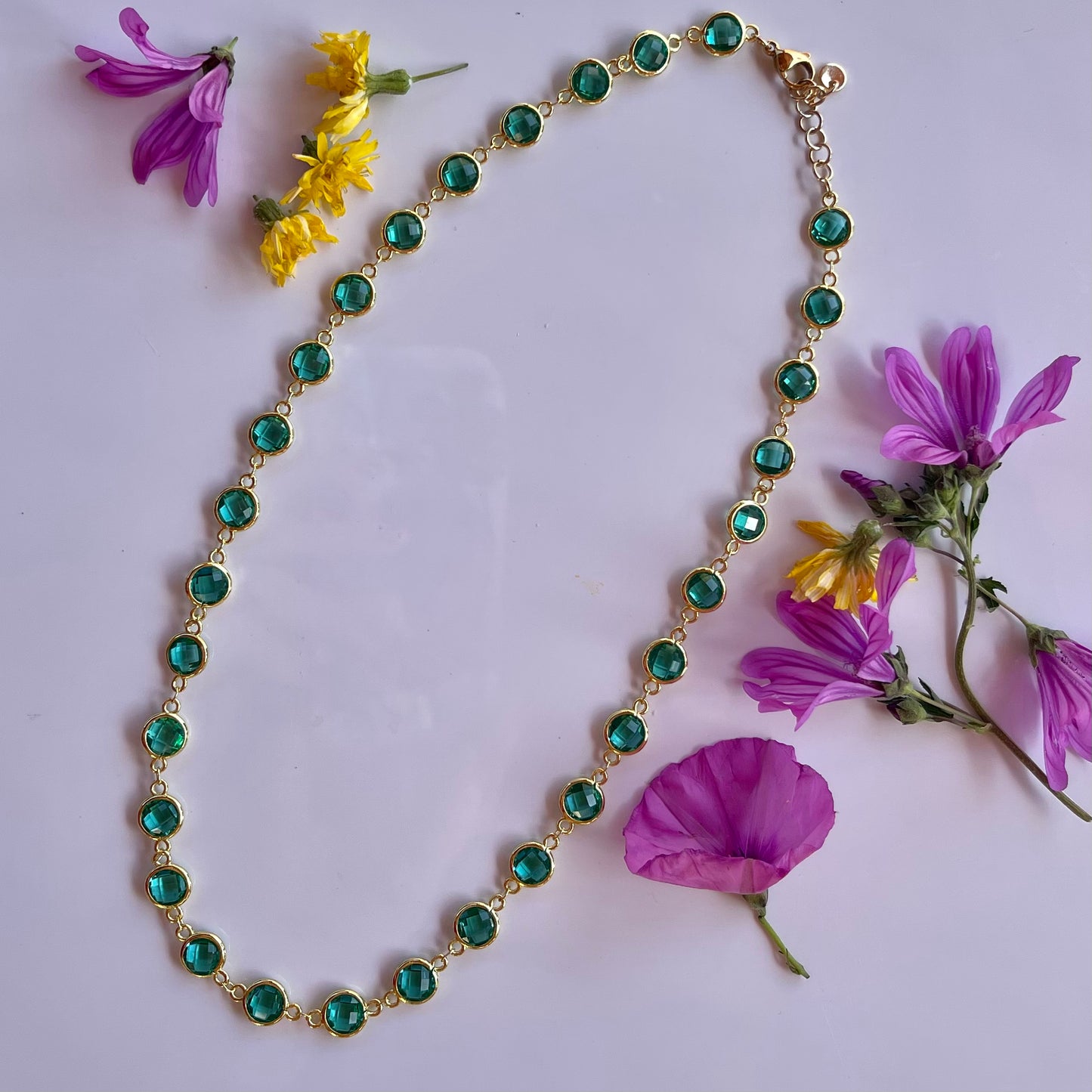 Collana cristalli verdi