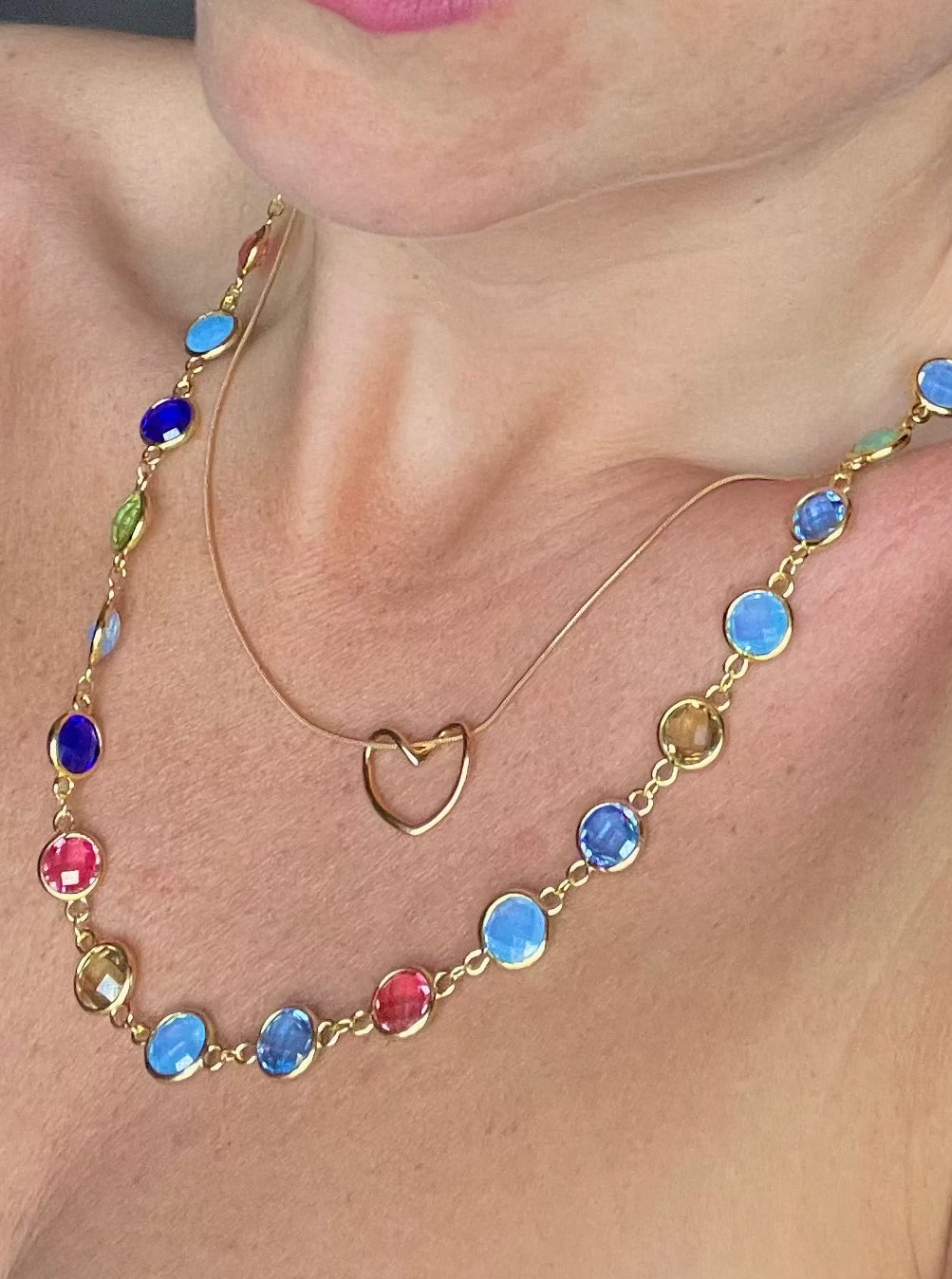 Collana cristalli Multicolor