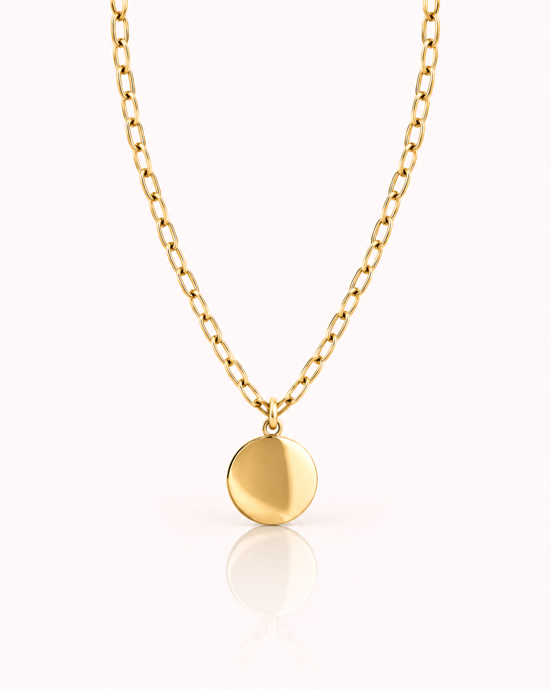 Collana medaglia tonda personalizzabile