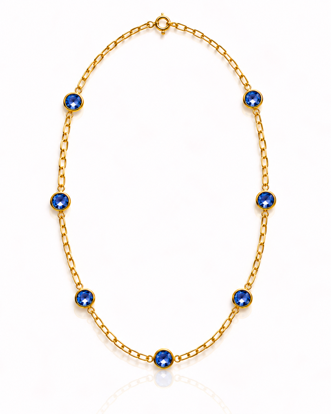 Collana con cristalli colorati