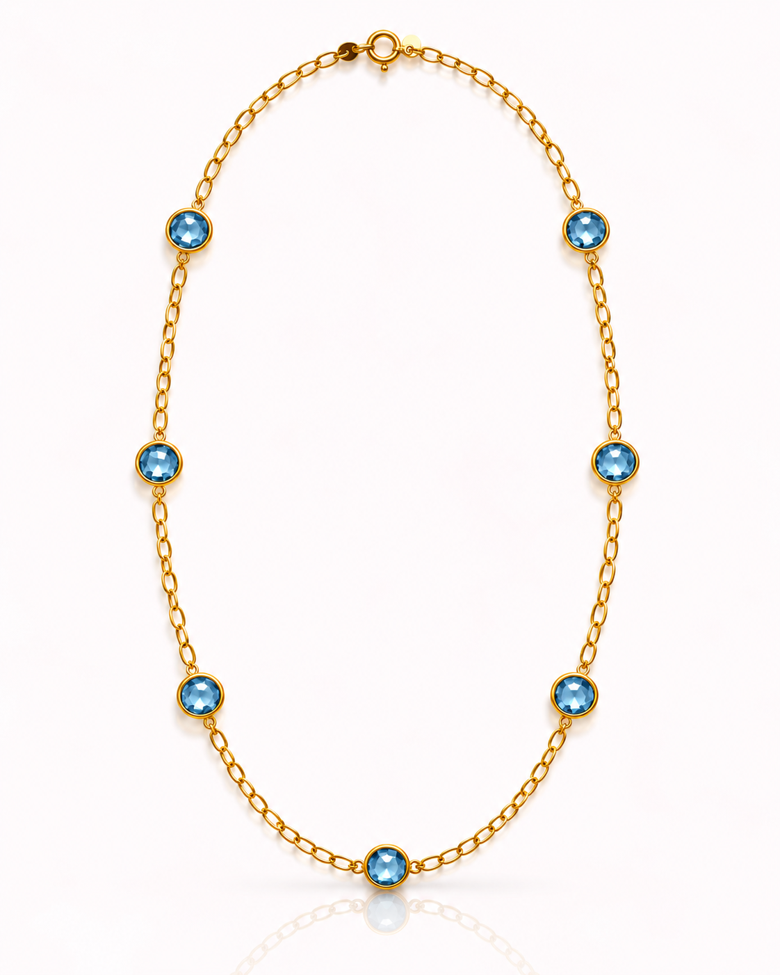 Collana con cristalli colorati
