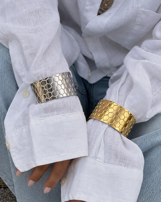 Bracciale Rigido a Nido d’Ape