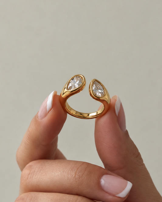 Anello Doppia Goccia