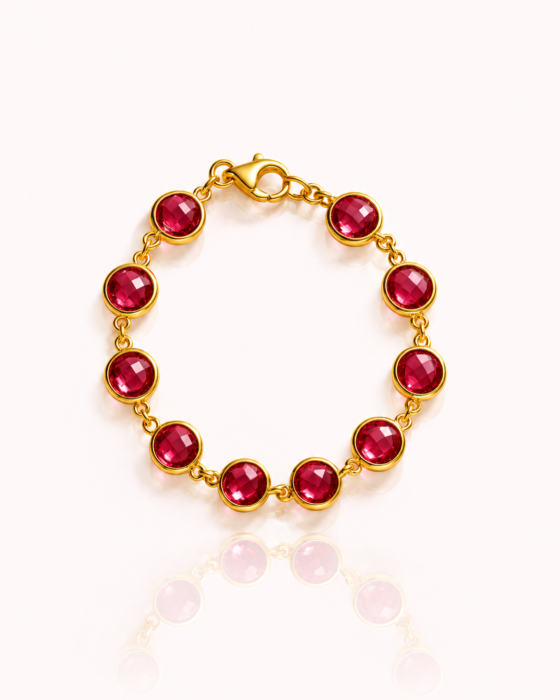 Bracciale cristalli rosa