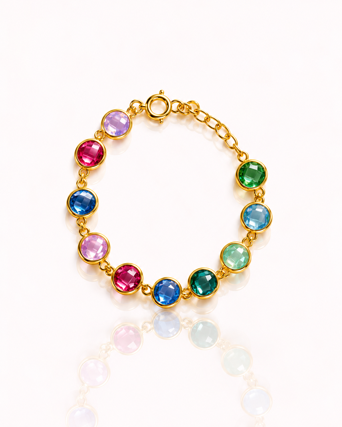 Bracciale cristalli multicolor
