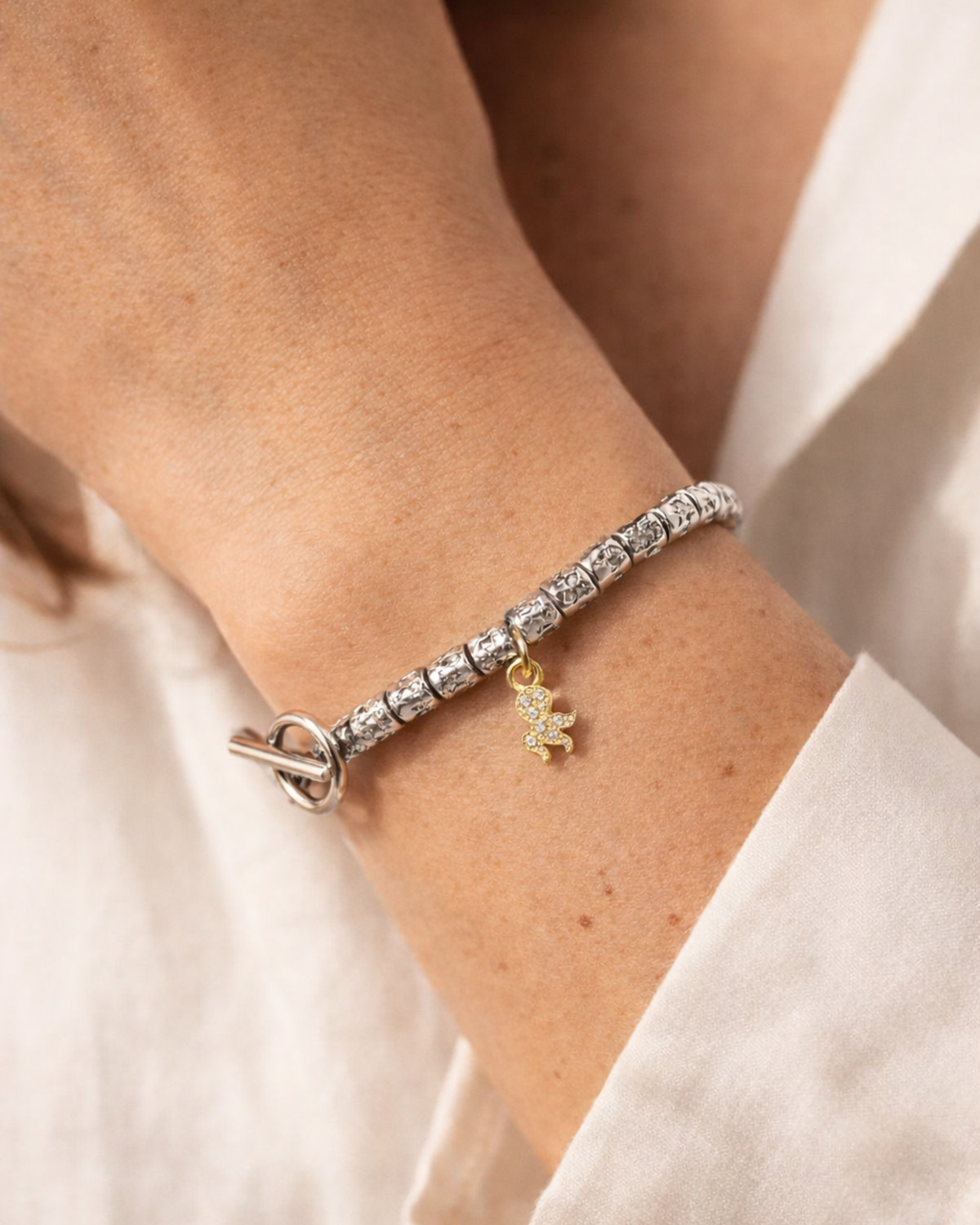 Bracciale con petite e polipetto