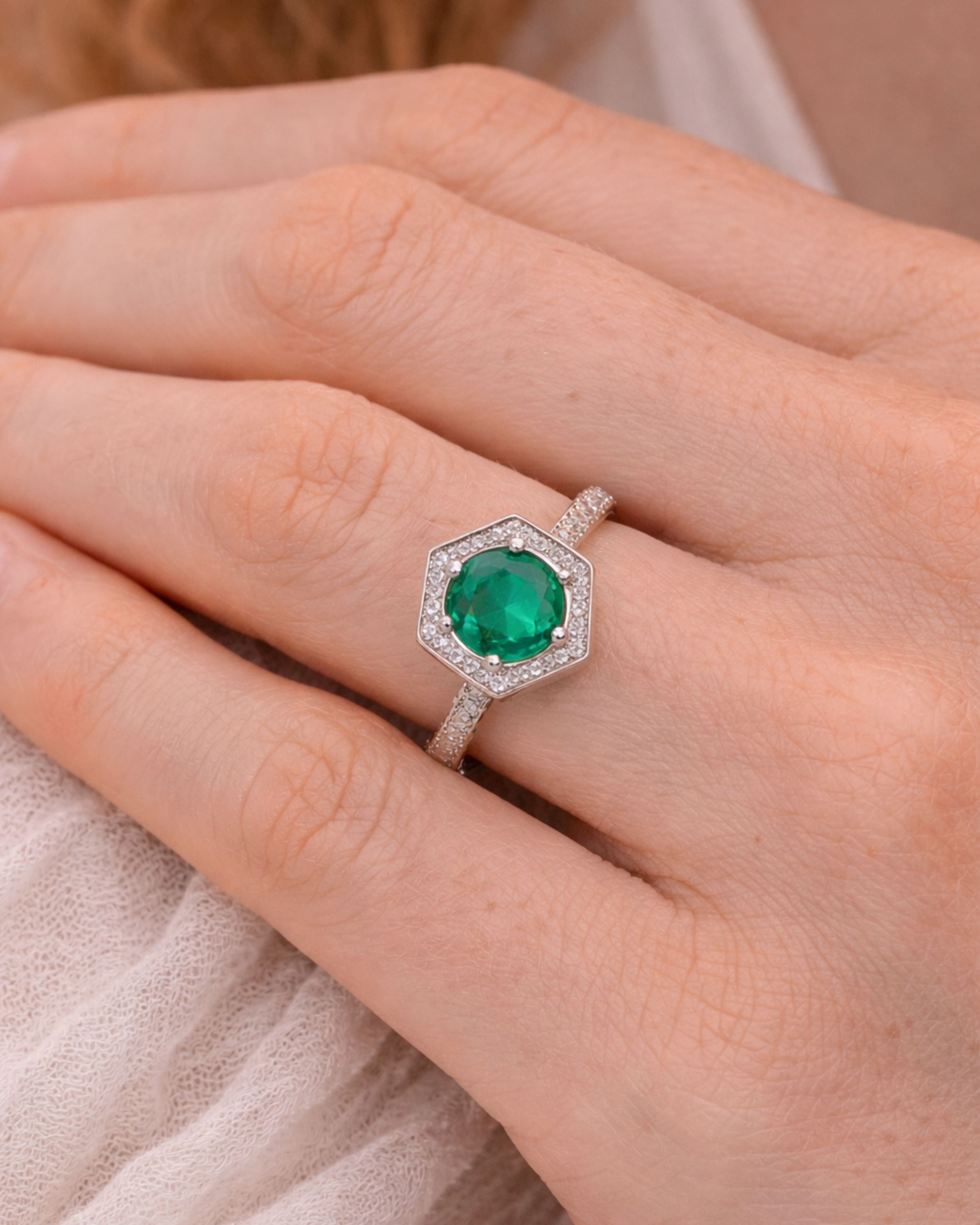 Anello Aura verde