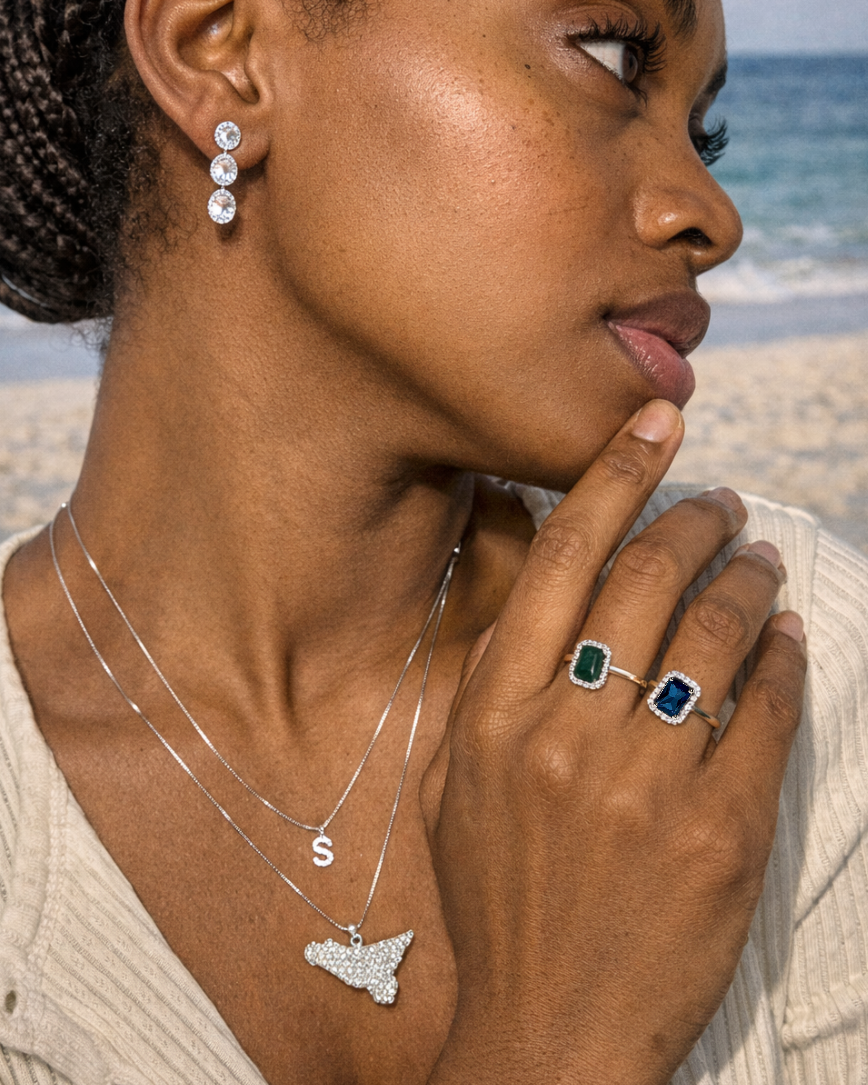 Anello Crystal blue