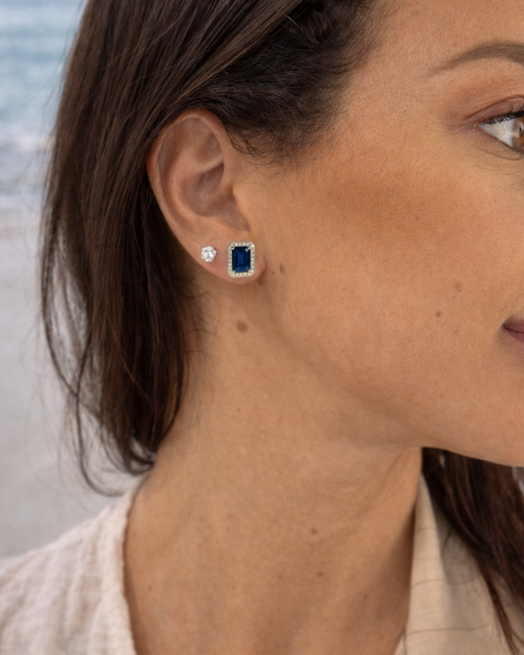 Orecchini Luce Blu