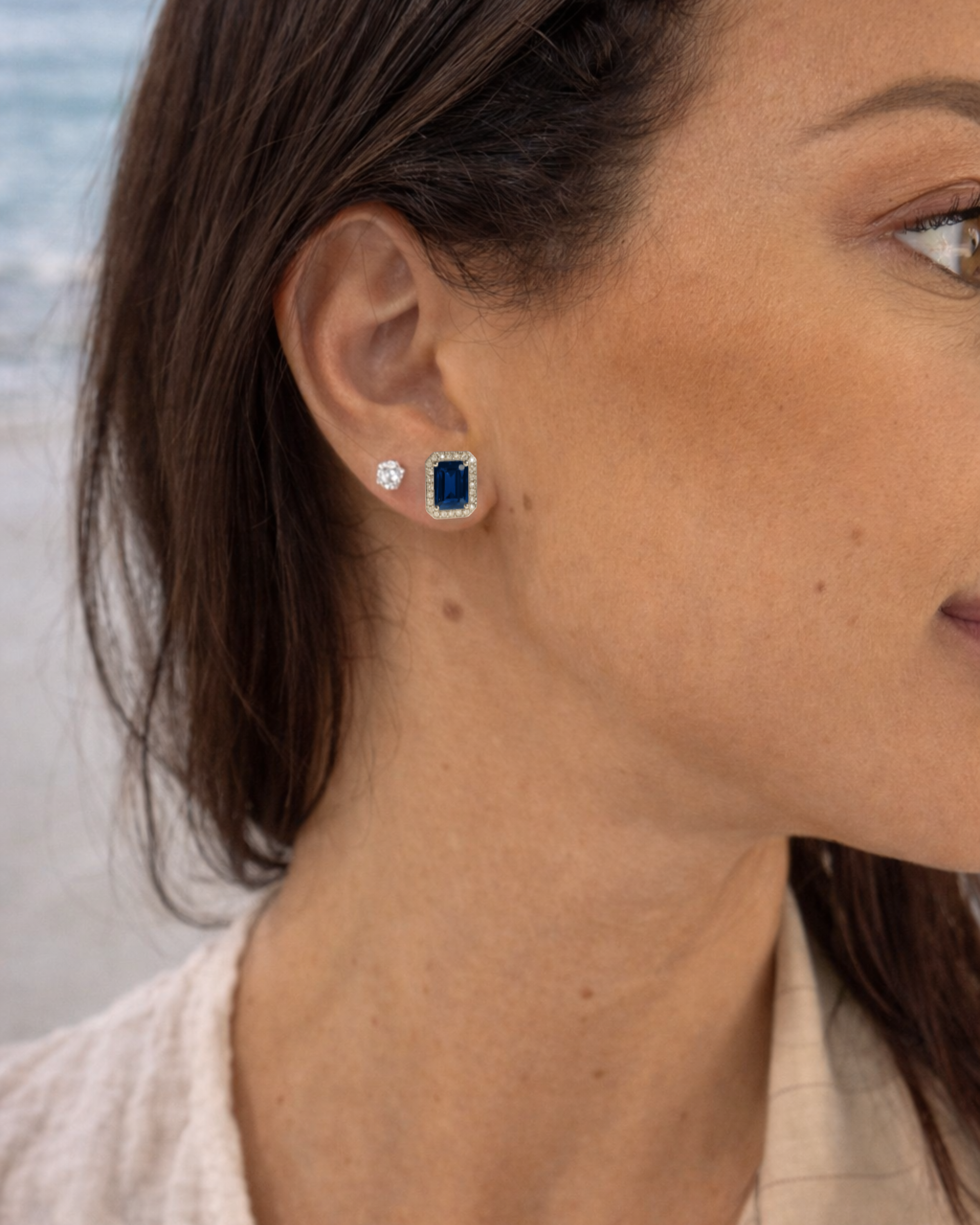 Orecchini Luce Blu